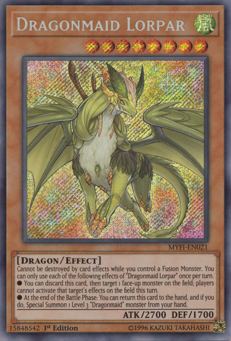 Dragonmaid Lorpar [MYFI-EN021] Secret Rare | Tables and Towers