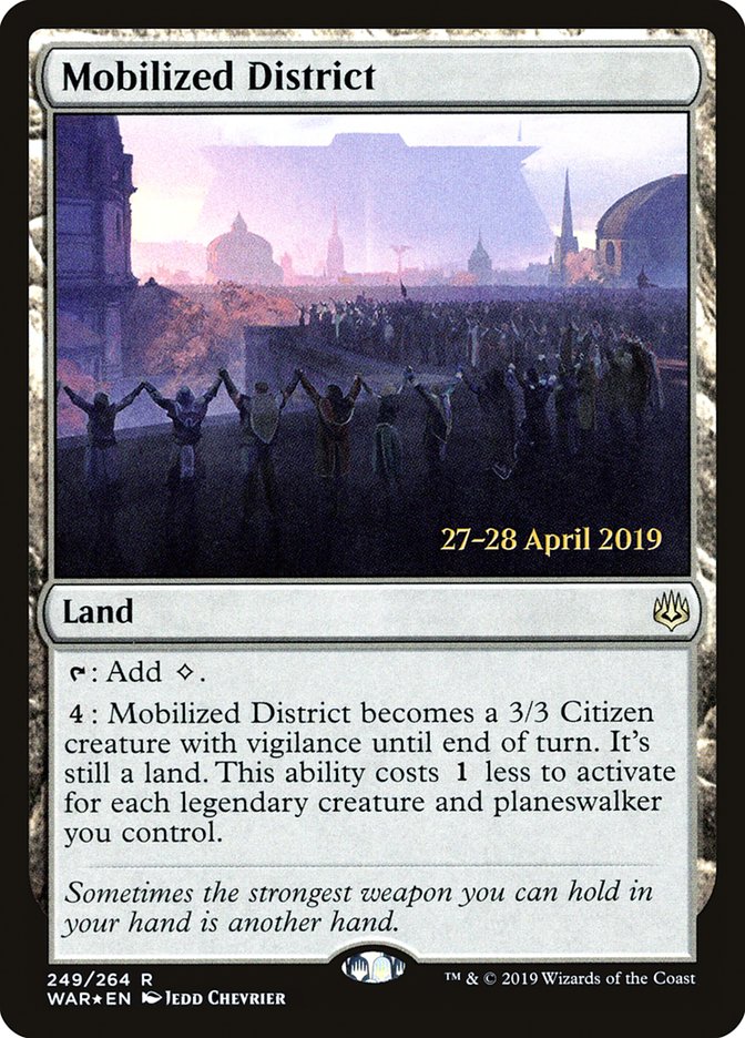 Mobilized District [War of the Spark Prerelease Promos] | Tables and Towers