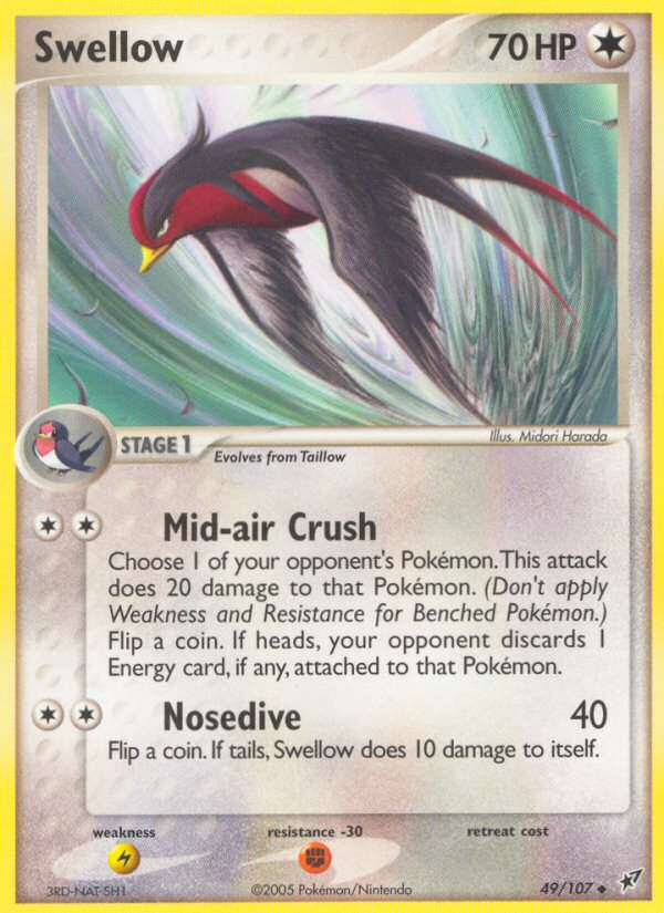 Swellow (49/107) [EX: Deoxys] | Tables and Towers