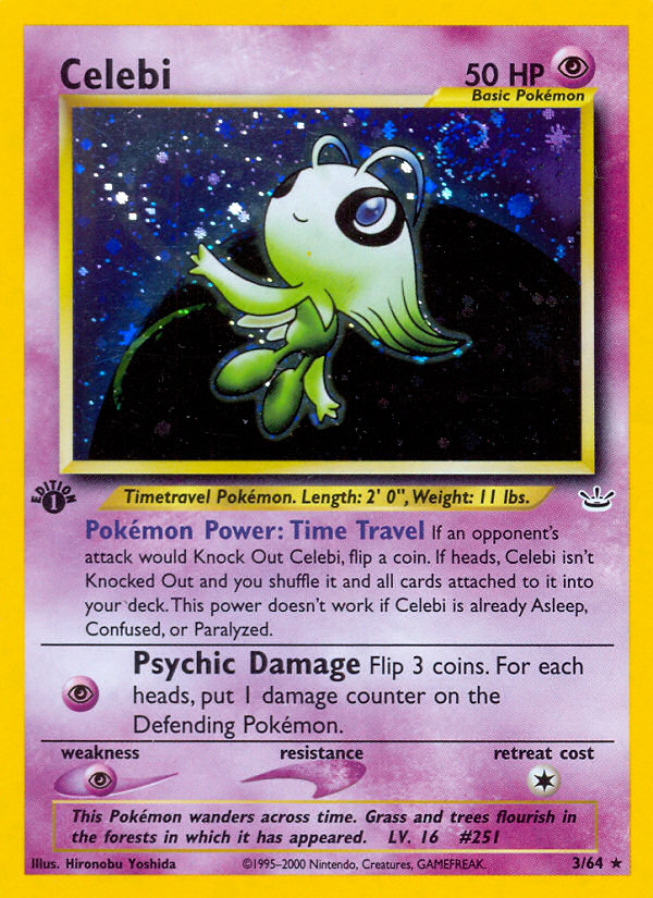 Celebi (3/64) [Neo Revelation 1st Edition] | Tables and Towers