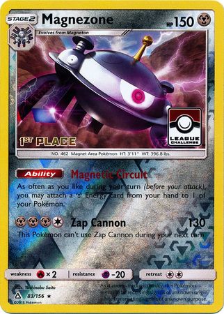 Magnezone (83/156) (League Promo 1st Place) [Sun & Moon: Ultra Prism] | Tables and Towers