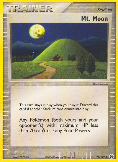 Mt. Moon (94/112) [EX: FireRed & LeafGreen] | Tables and Towers