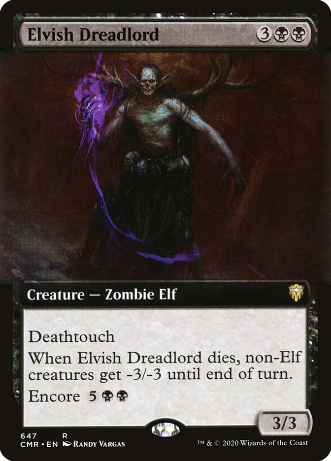 Elvish Dreadlord (Extended Art) [Commander Legends] | Tables and Towers