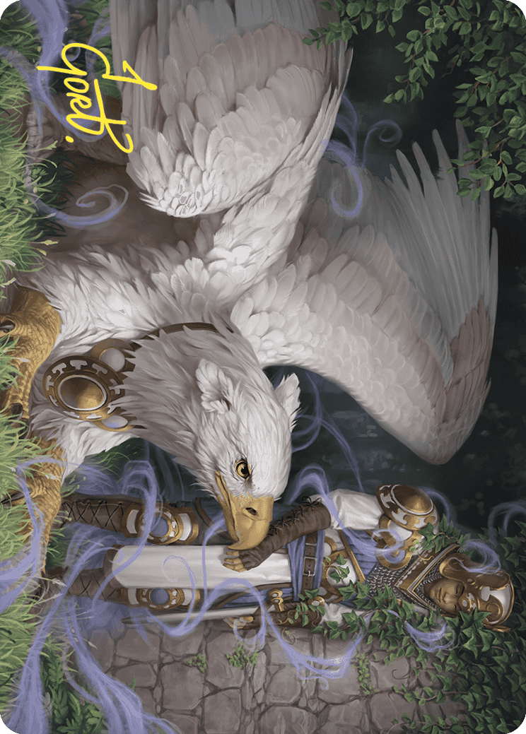 Dutiful Griffin Art Card (Gold-Stamped Signature) [Wilds of Eldraine Art Series] | Tables and Towers