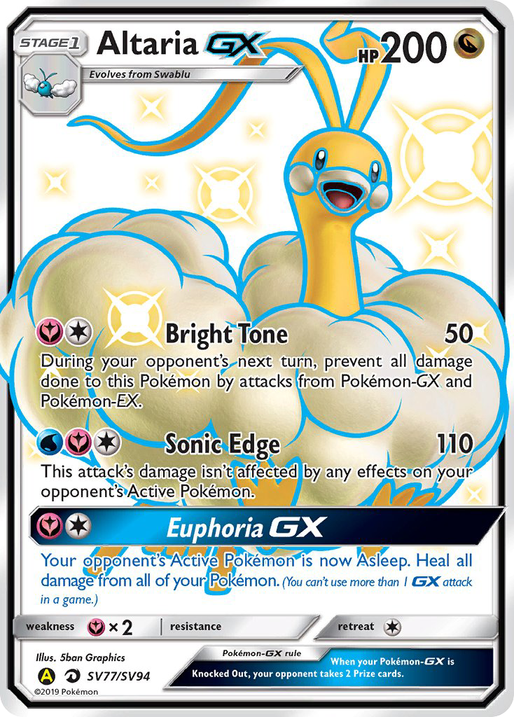 Altaria GX (SV77/SV94) [Sun & Moon: Hidden Fates - Shiny Vault] | Tables and Towers