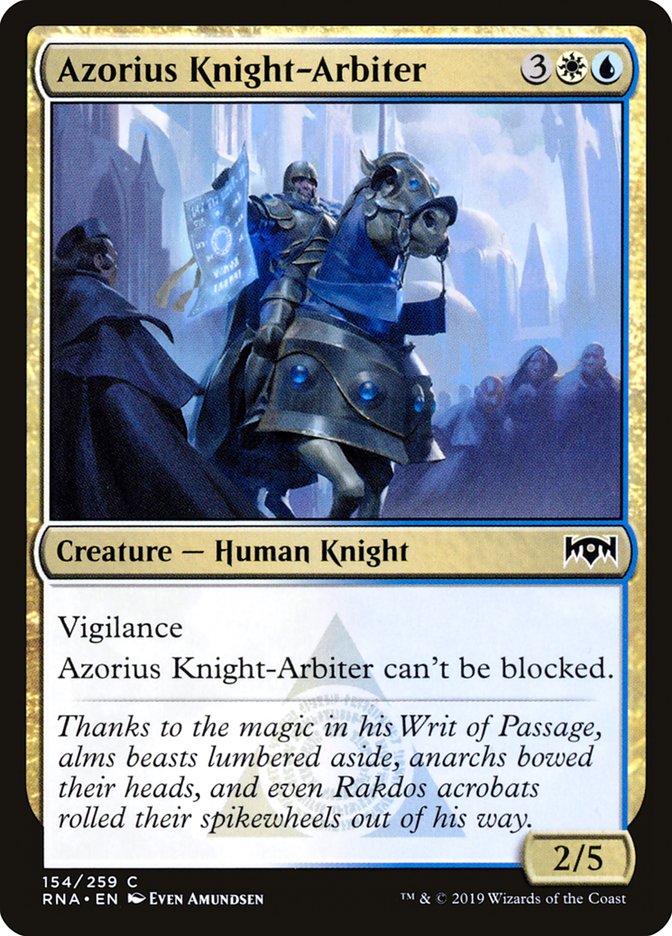 Azorius Knight-Arbiter [Ravnica Allegiance] | Tables and Towers