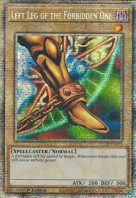 Left Leg of the Forbidden One [BLCR-EN103] Starlight Rare | Tables and Towers