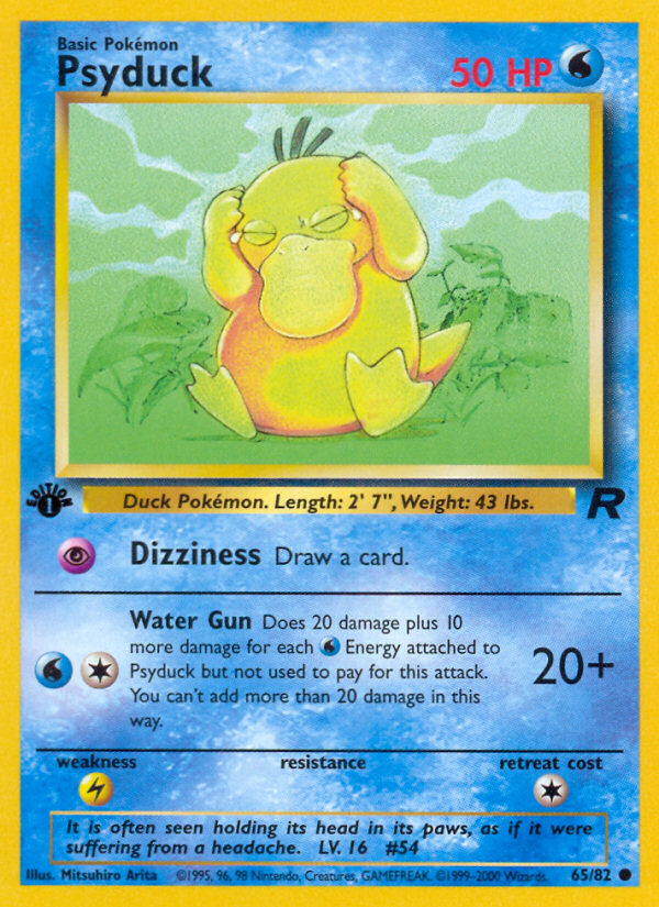 Psyduck (65/82) [Team Rocket 1st Edition] | Tables and Towers