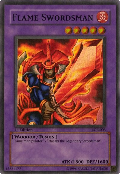 Flame Swordsman [LOB-003] Super Rare | Tables and Towers