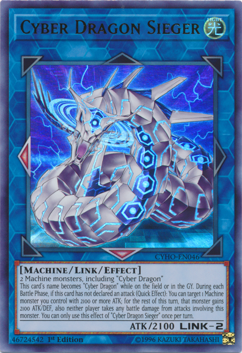 Cyber Dragon Sieger [CYHO-EN046] Ultra Rare | Tables and Towers