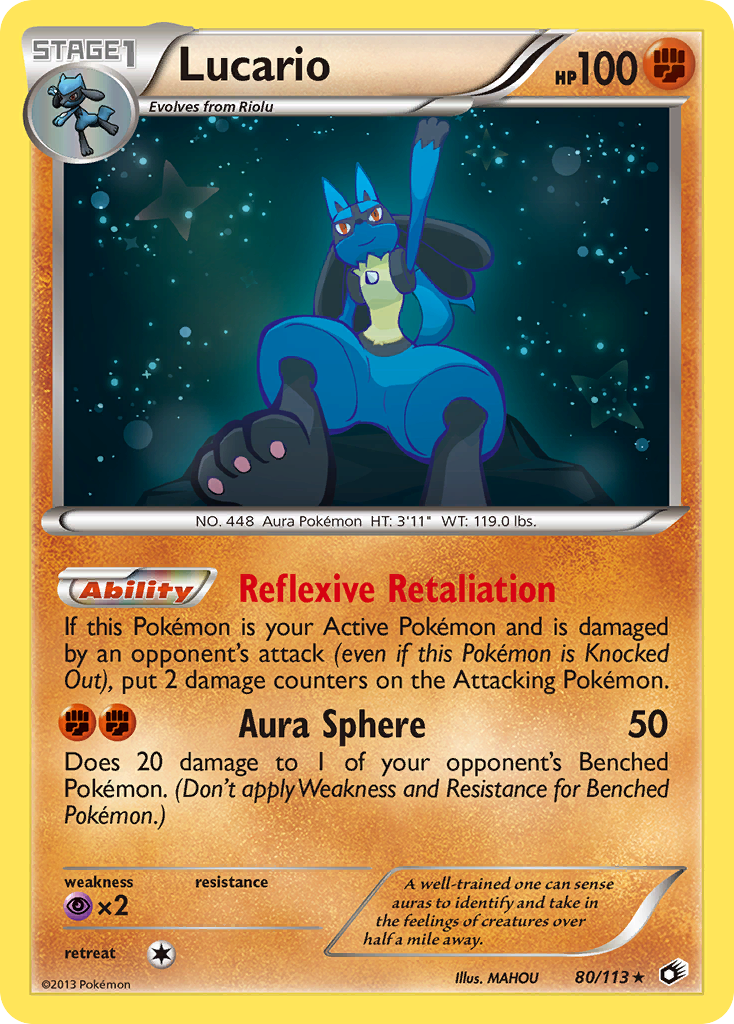 Lucario (80/113) [Black & White: Legendary Treasures] | Tables and Towers