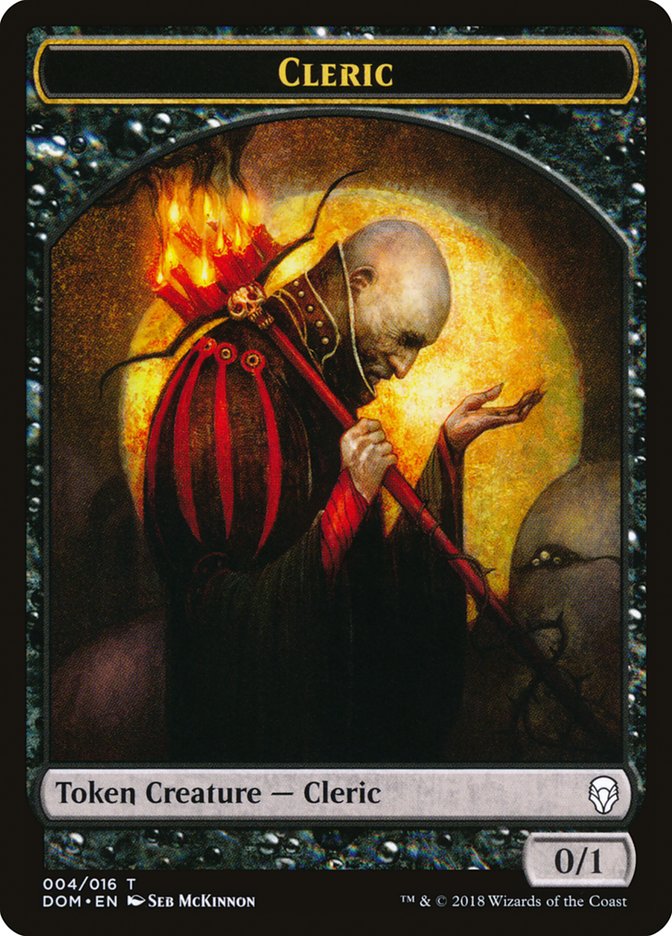 Cleric Token [Dominaria Tokens] | Tables and Towers