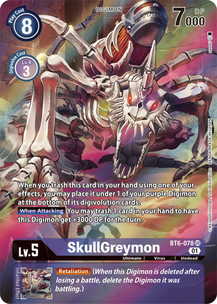 SkullGreymon [BT6-078] (Alternate Art) [Double Diamond] | Tables and Towers