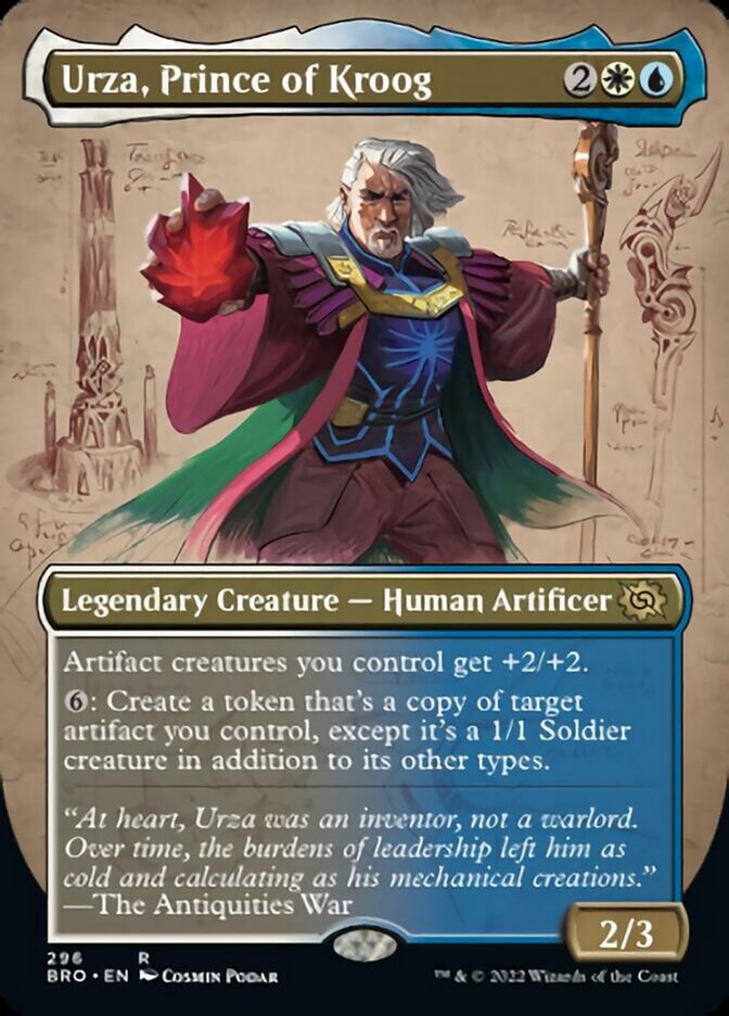 Urza, Prince of Kroog (Borderless Alternate Art) [The Brothers' War] | Tables and Towers