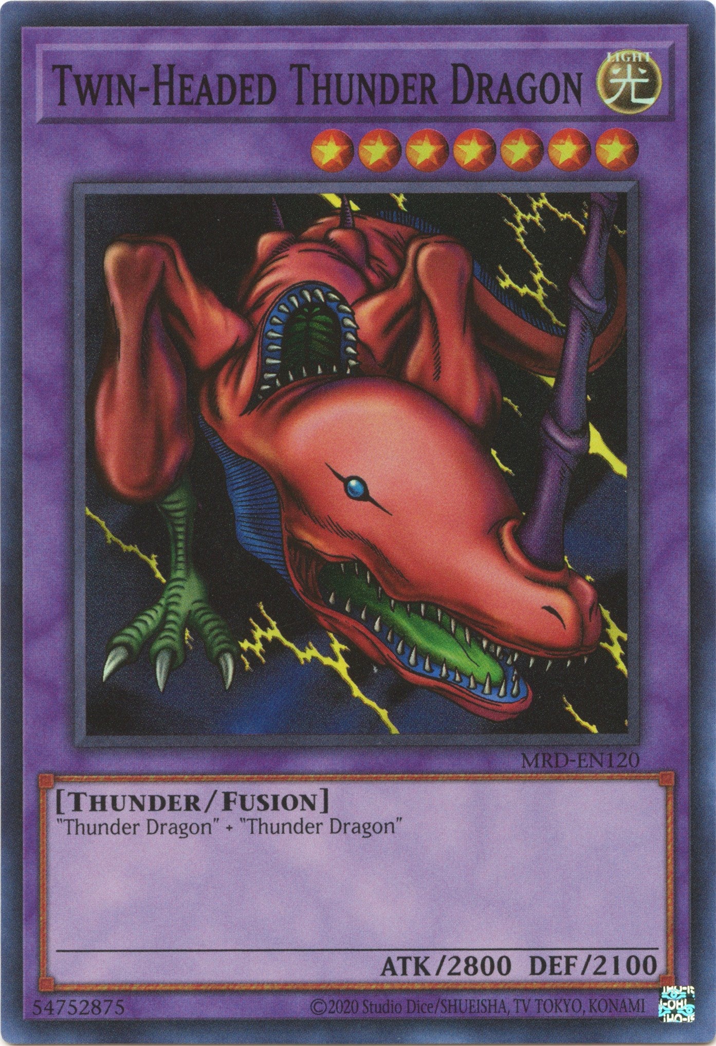 Twin-Headed Thunder Dragon (25th Anniversary) [MRD-EN120] Super Rare | Tables and Towers