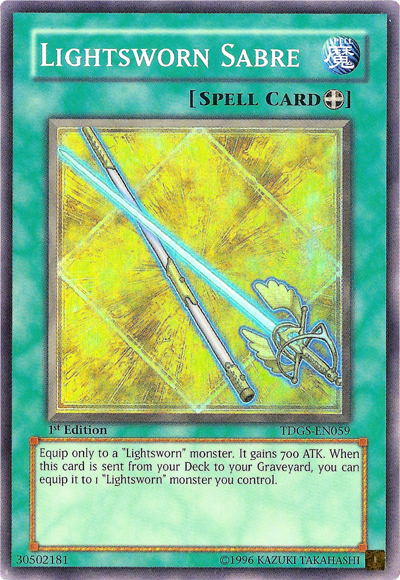 Lightsworn Sabre [TDGS-EN059] Super Rare | Tables and Towers