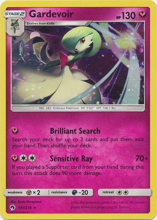 Gardevoir (141/214) (Cosmos Holo) [Sun & Moon: Lost Thunder] | Tables and Towers