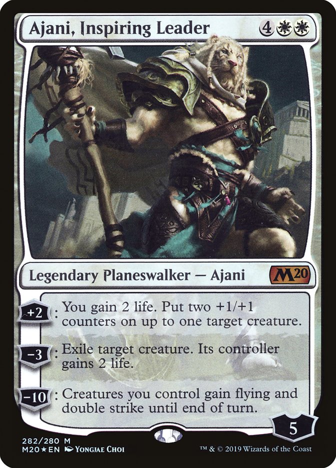 Ajani, Inspiring Leader [Core Set 2020] | Tables and Towers