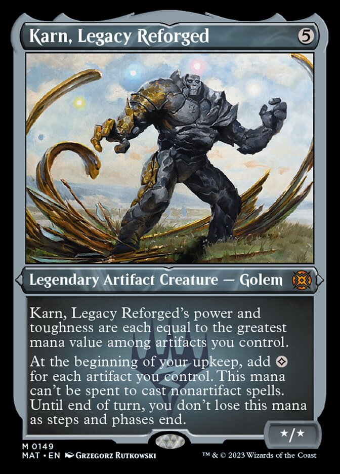 Karn, Legacy Reforged (Foil Etched) [March of the Machine: The Aftermath] | Tables and Towers