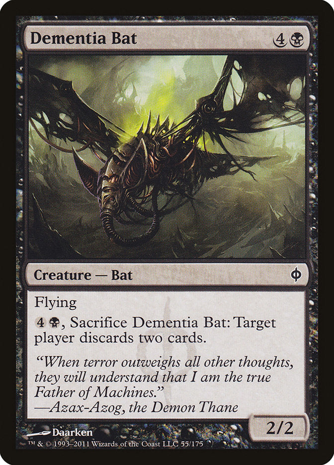 Dementia Bat [New Phyrexia] | Tables and Towers