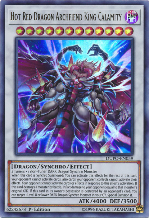 Hot Red Dragon Archfiend King Calamity [DUPO-EN059] Ultra Rare | Tables and Towers