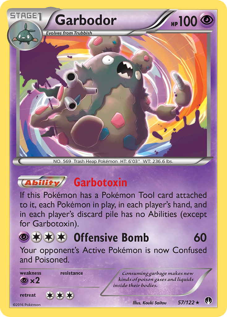 Garbodor (57/122) [XY: BREAKpoint] | Tables and Towers