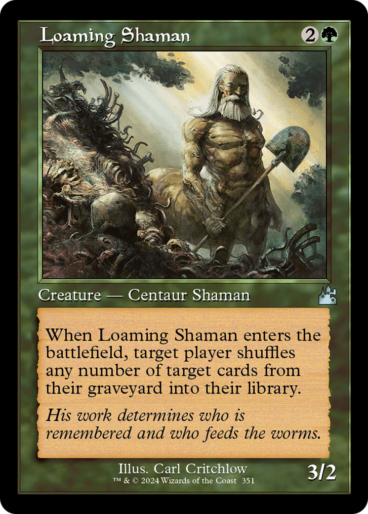 Loaming Shaman (Retro Frame) [Ravnica Remastered] | Tables and Towers