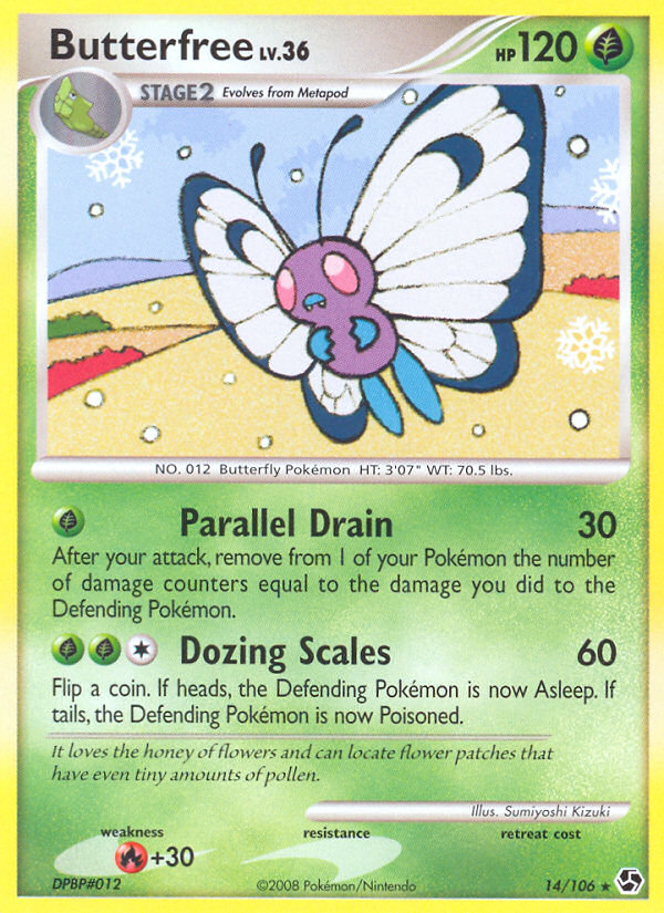 Butterfree (14/106) [Diamond & Pearl: Great Encounters] | Tables and Towers