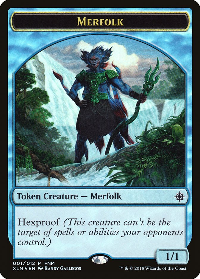 Merfolk // Treasure Double-Sided Token [Friday Night Magic 2018] | Tables and Towers