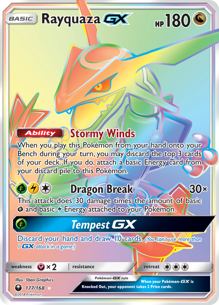 Rayquaza GX (177/168) [Sun & Moon: Celestial Storm] | Tables and Towers