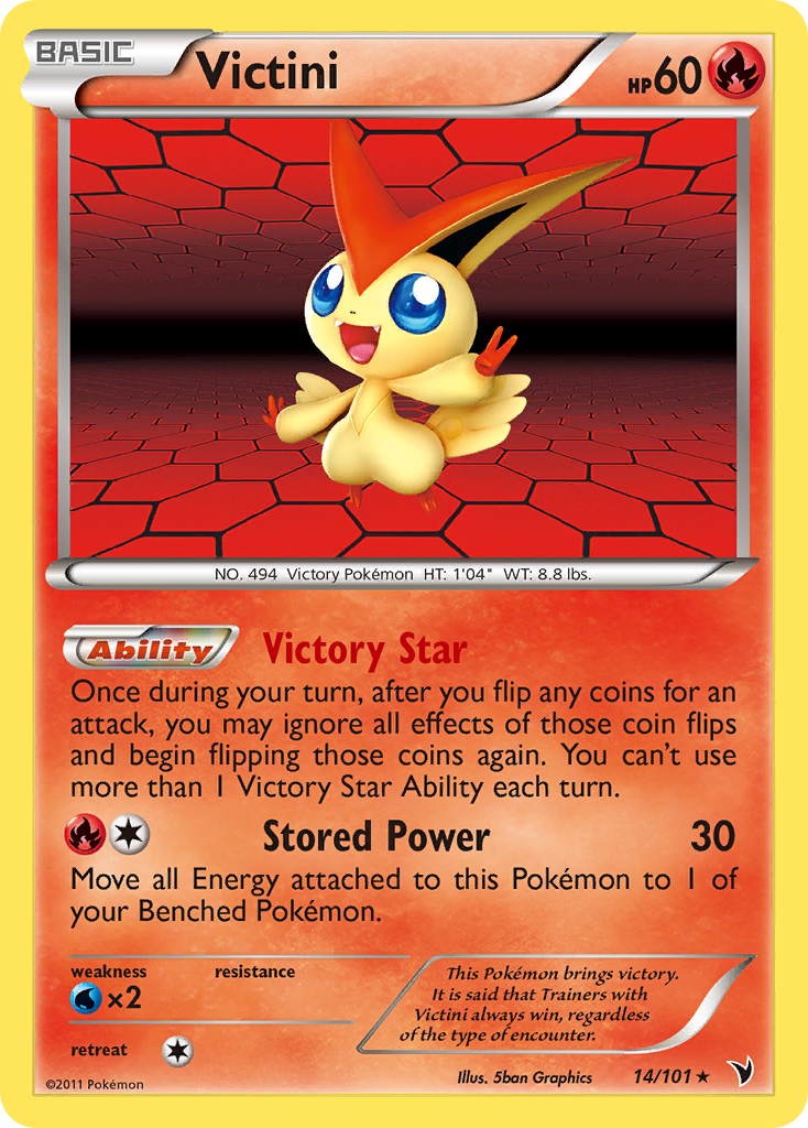 Victini (14/101) [Black & White: Noble Victories] | Tables and Towers