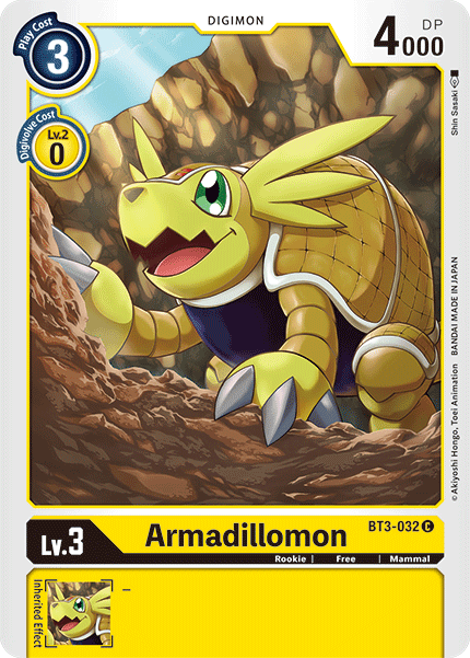 Armadillomon [BT3-032] [Release Special Booster Ver.1.5] | Tables and Towers