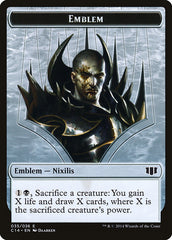 Ob Nixilis of the Black Oath Emblem // Zombie (016/036) Double-Sided Token [Commander 2014 Tokens] | Tables and Towers