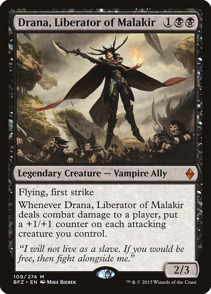 Drana, Liberator of Malakir [Battle for Zendikar] | Tables and Towers