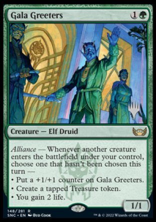 Gala Greeters (Promo Pack) [Streets of New Capenna Promos] | Tables and Towers