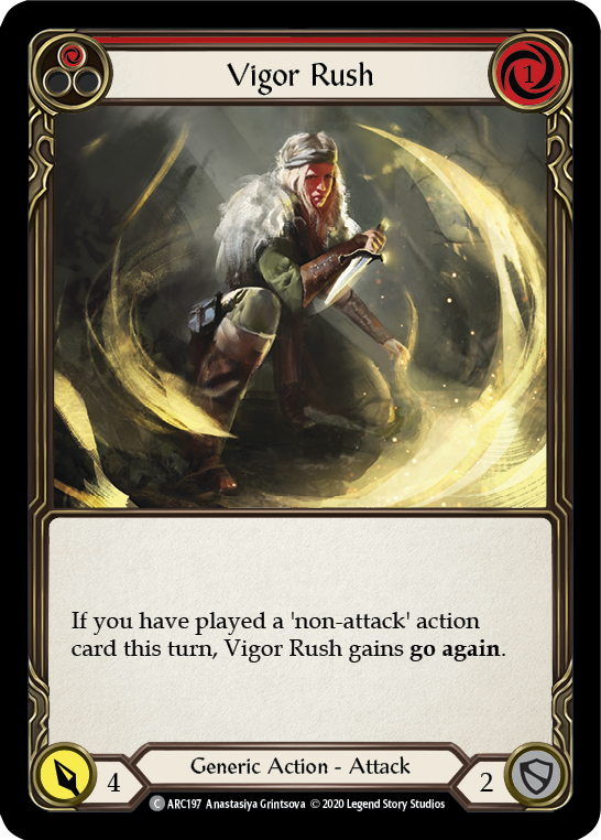 Vigor Rush (Red) [U-ARC197] (Arcane Rising Unlimited)  Unlimited Normal | Tables and Towers