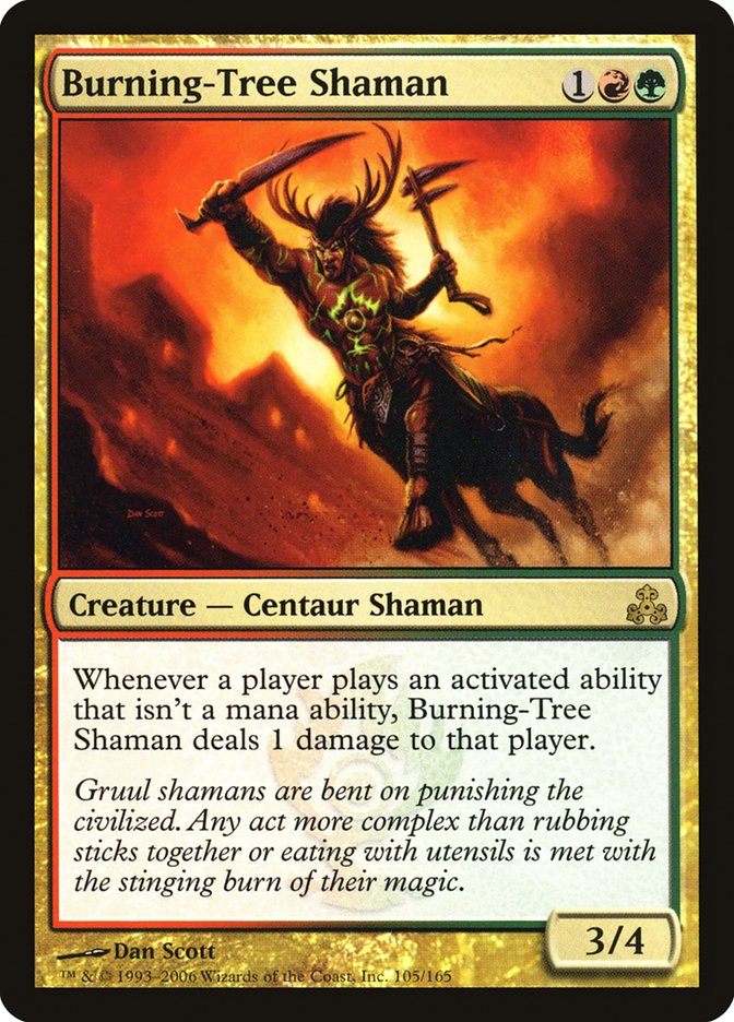 Burning-Tree Shaman [Guildpact] | Tables and Towers