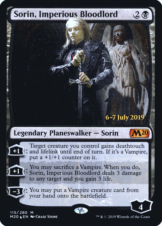 Sorin, Imperious Bloodlord [Core Set 2020 Prerelease Promos] | Tables and Towers