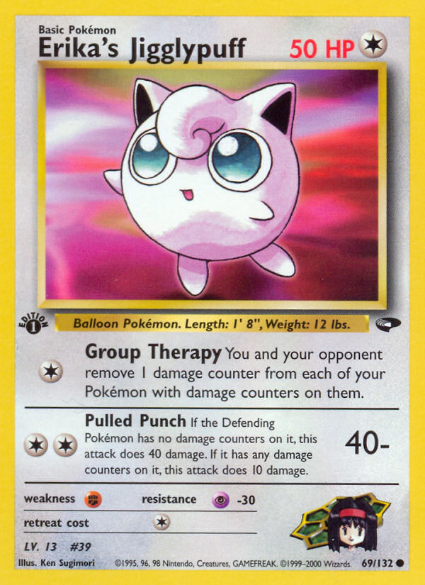 Erika's Jigglypuff (69/132) [Gym Challenge 1st Edition] | Tables and Towers