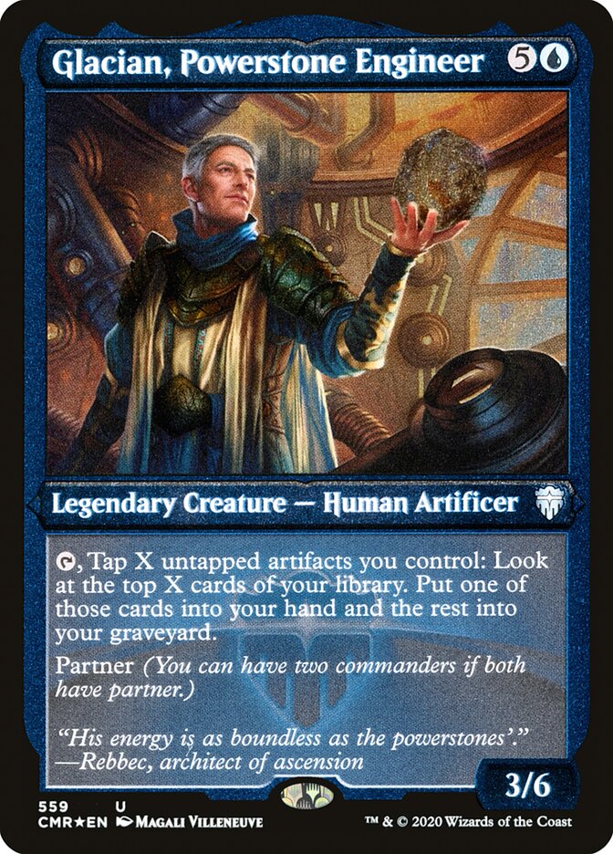 Glacian, Powerstone Engineer (Etched) [Commander Legends] | Tables and Towers