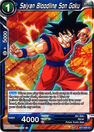 Saiyan Bloodline Son Goku (BT7-028) [Assault of the Saiyans] | Tables and Towers