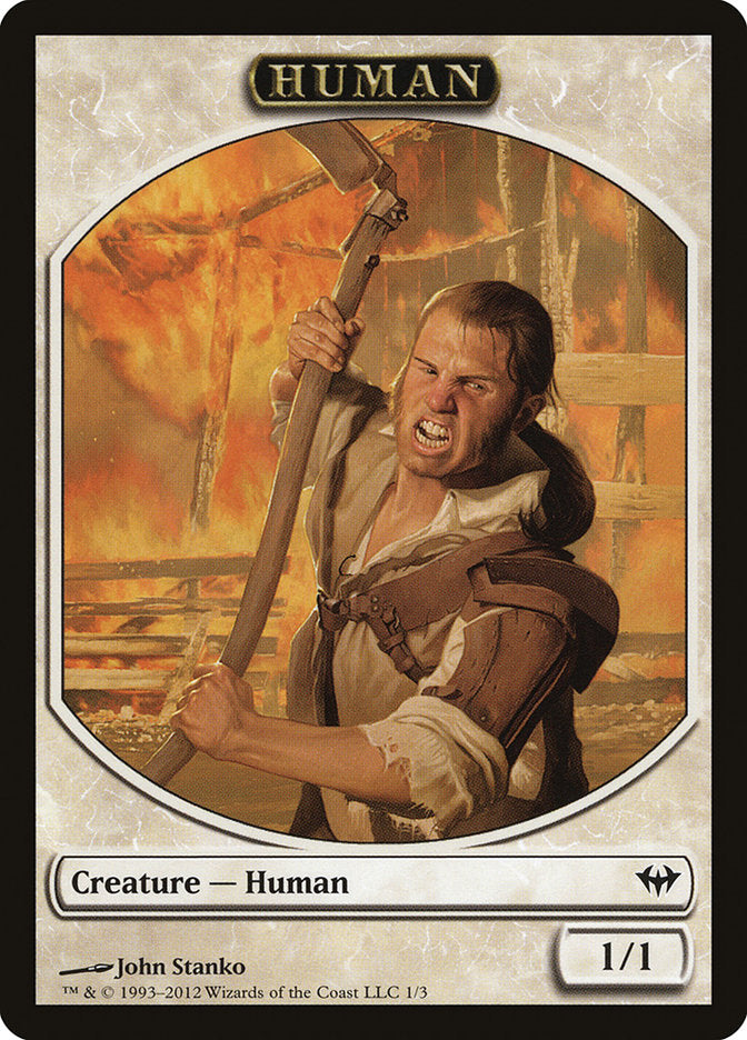 Human Token [Dark Ascension Tokens] | Tables and Towers