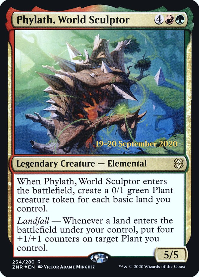 Phylath, World Sculptor [Zendikar Rising Prerelease Promos] | Tables and Towers