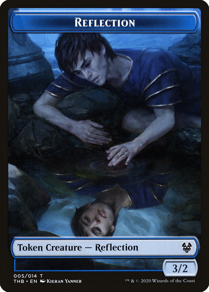 Human Soldier // Reflection Double-Sided Token [Theros Beyond Death Tokens] | Tables and Towers