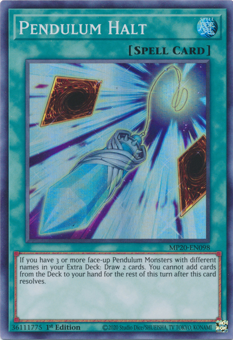 Pendulum Halt [MP20-EN098] Super Rare | Tables and Towers