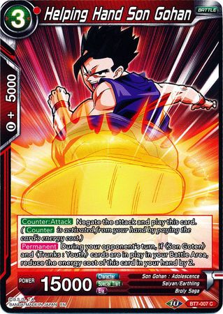 Helping Hand Son Gohan (BT7-007) [Assault of the Saiyans] | Tables and Towers