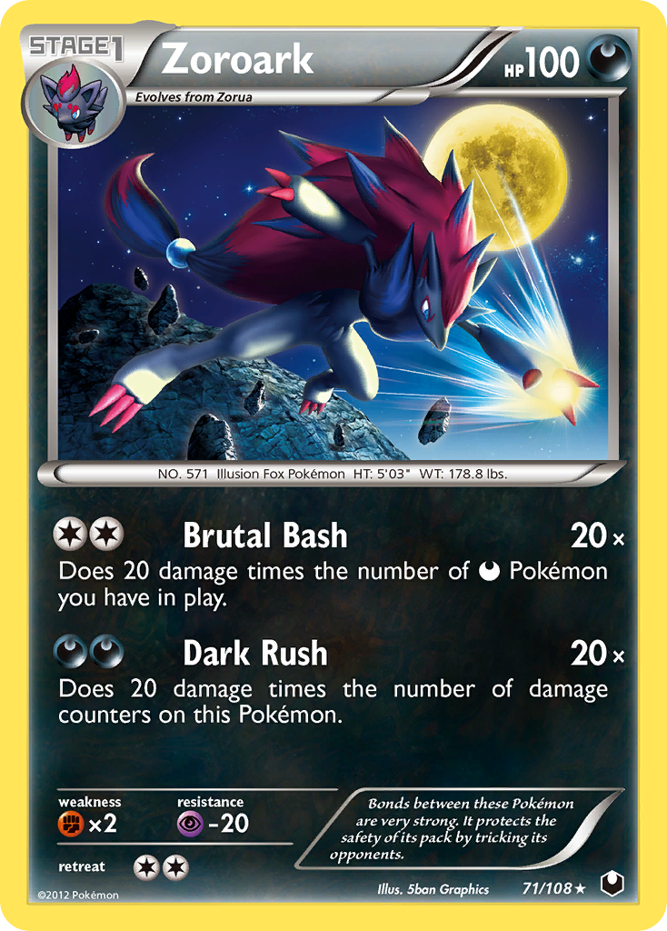 Zoroark (71/108) [Black & White: Dark Explorers] | Tables and Towers