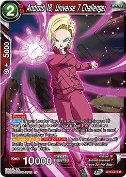 Android 18, Universe 7 Challenger (BT14-013) [Cross Spirits] | Tables and Towers