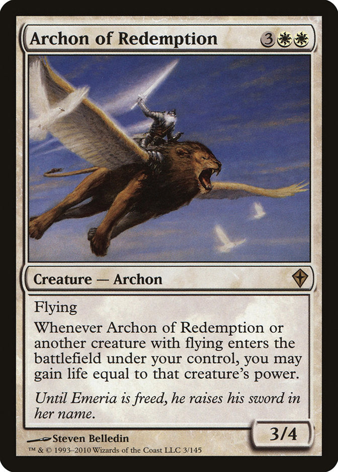 Archon of Redemption [Worldwake] | Tables and Towers