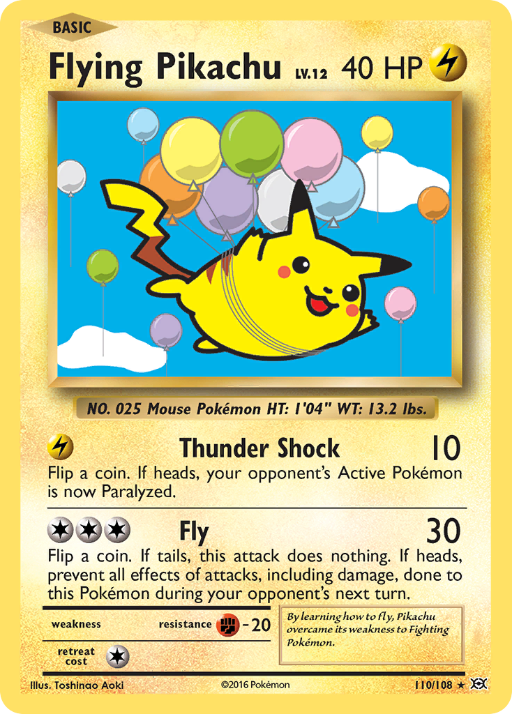 Flying Pikachu (110/108) [XY: Evolutions] | Tables and Towers